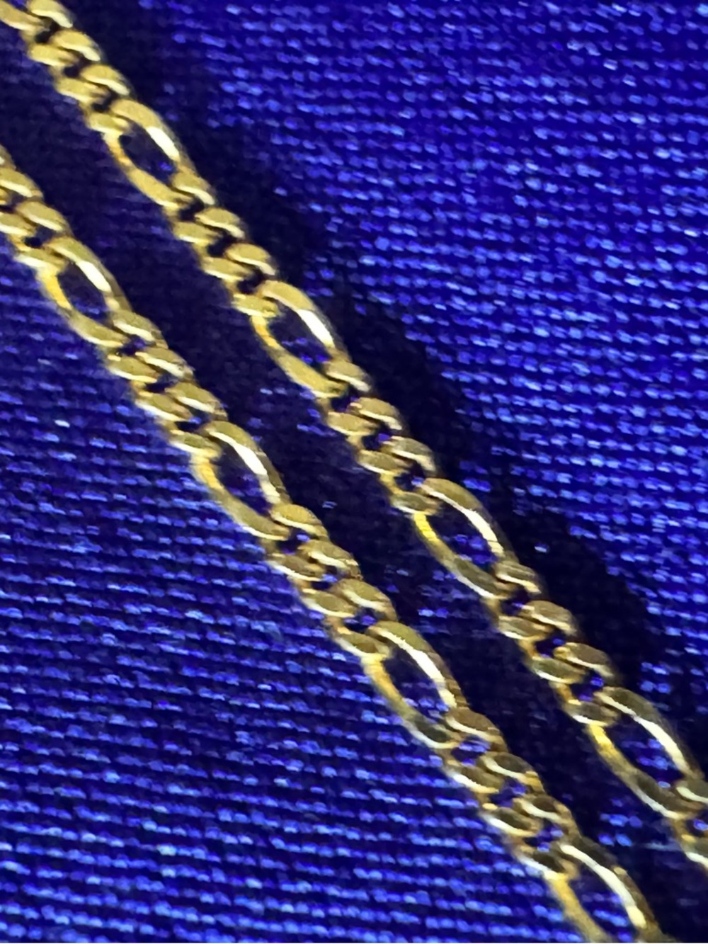 14k solid gold chain bracelet 7 in. Made in Italy - Picture 5 of 7